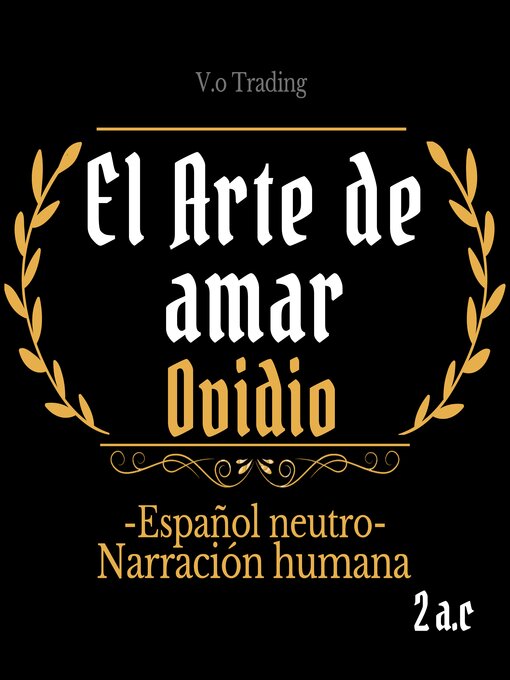 Title details for El arte de amar by Ovidio - Available